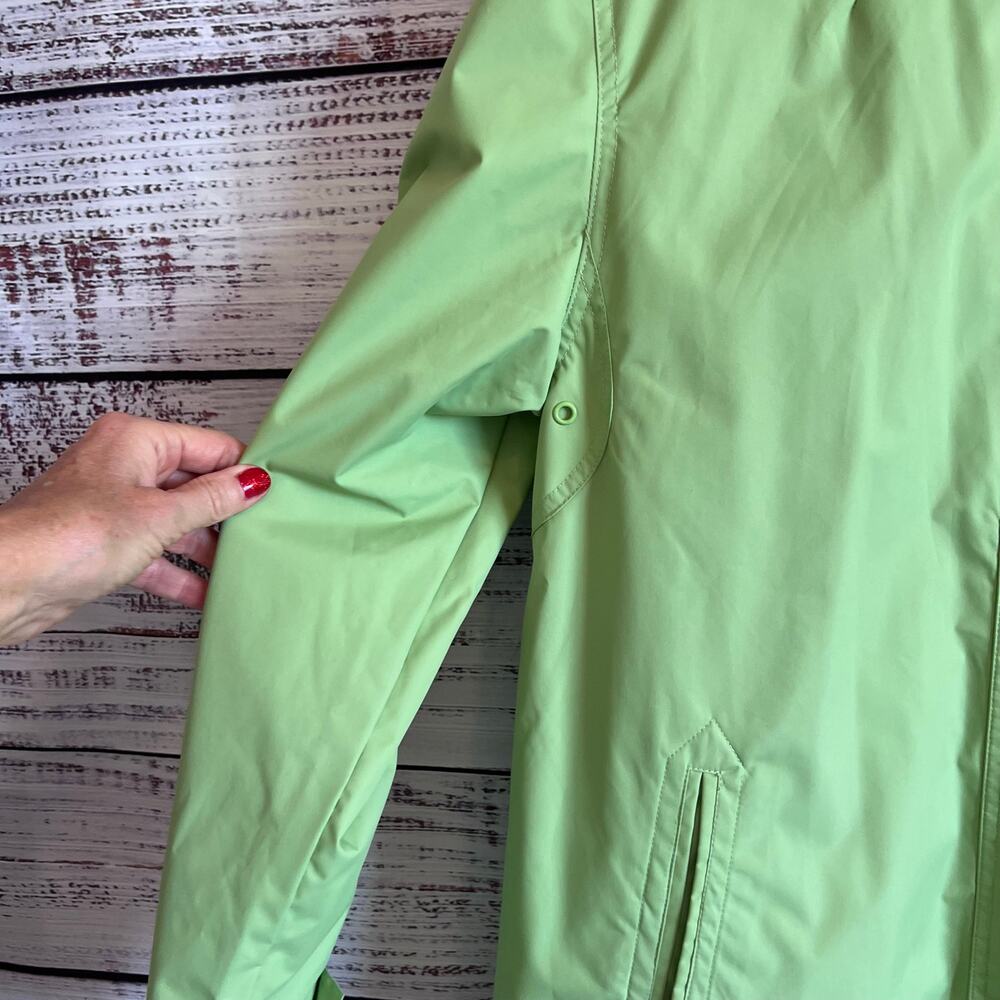 White Stag Lime Green Floral Lining Lightweight Rain Jacket Women's 12/14 - Picture 6 of 14